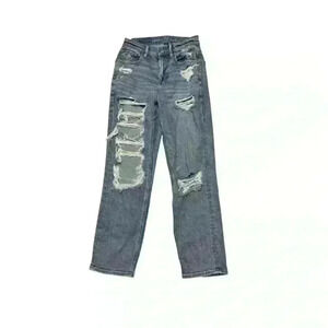 American Eagle Highest 90s Boyfriend Jeans Distressed Denim Women's Size 00